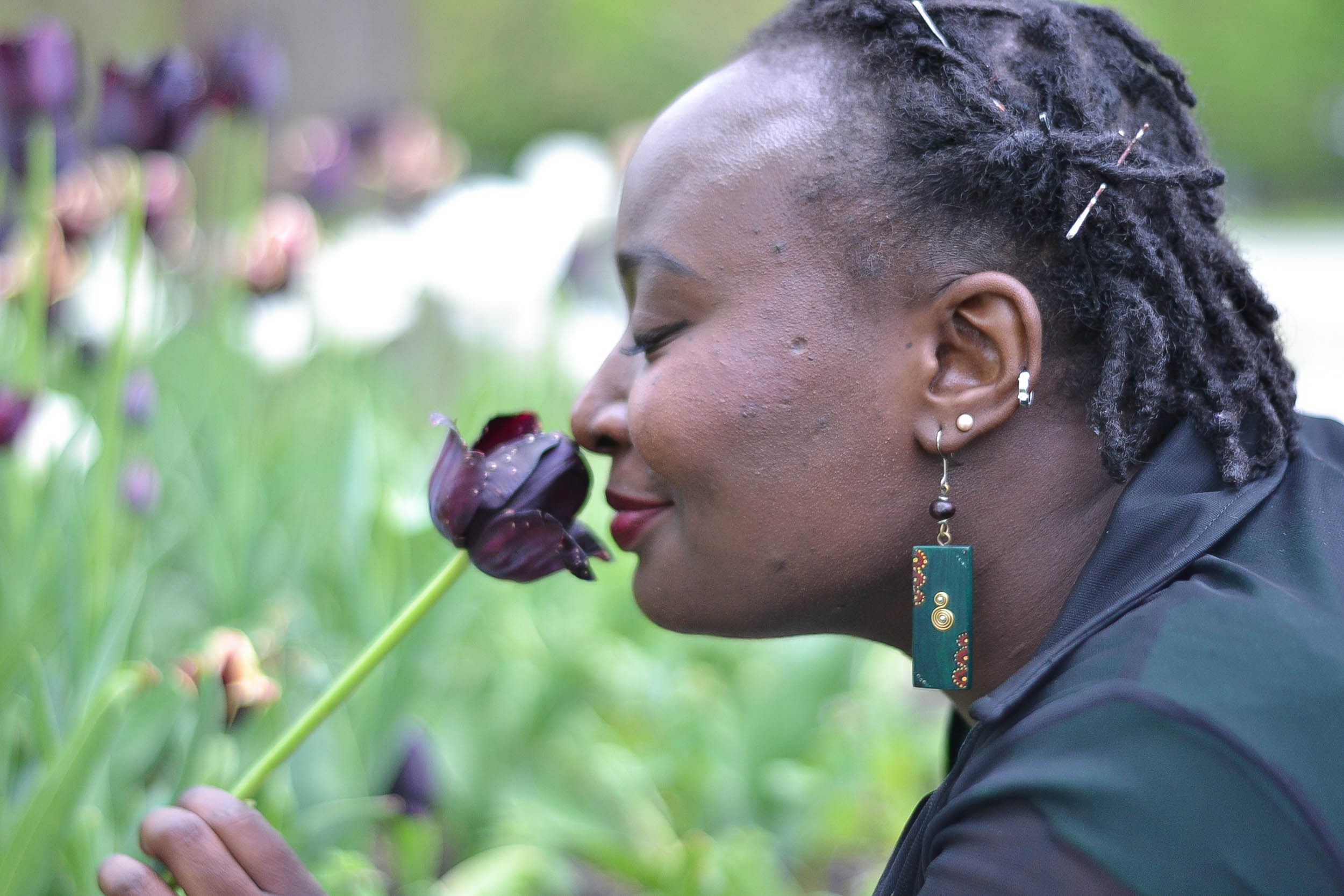 Njeri with flower